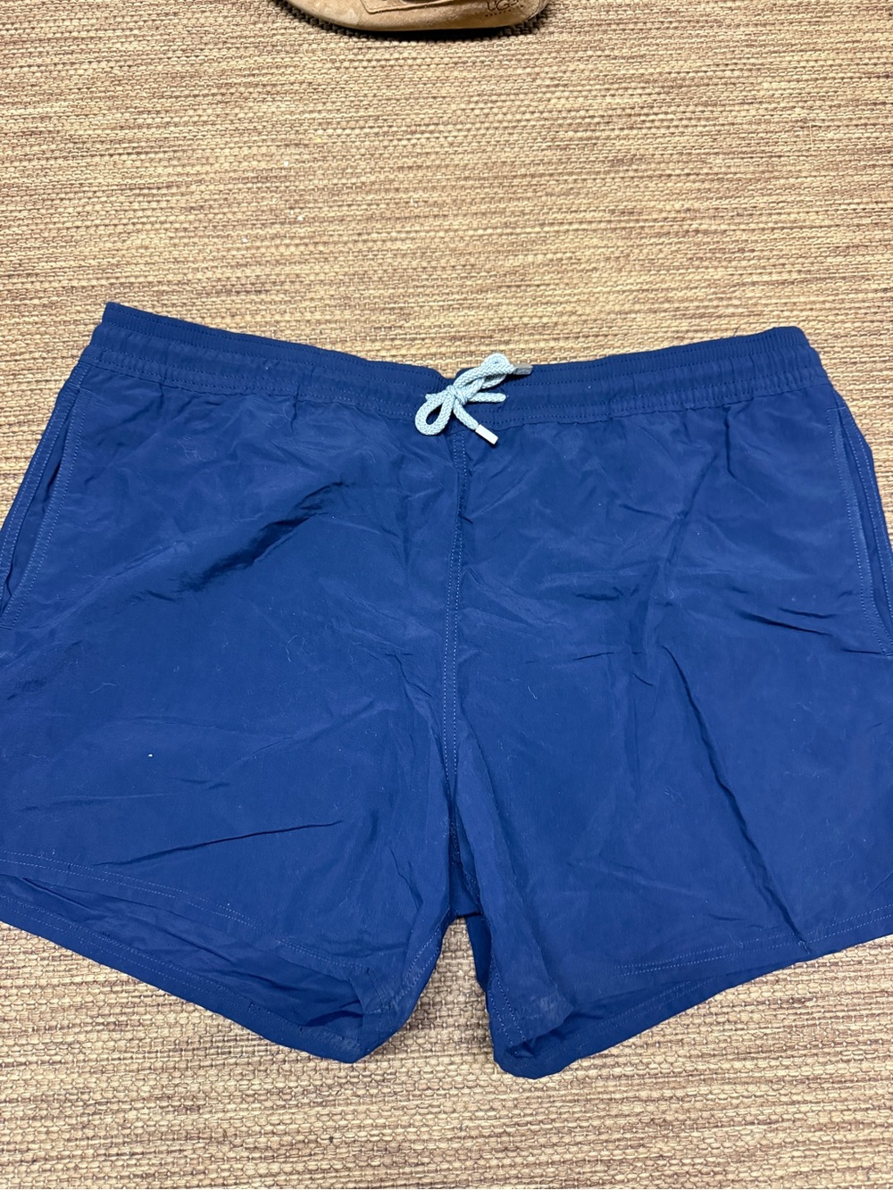 Vilebrequin Royal Blue Men's Swim Trunks with Contrast Drawstring